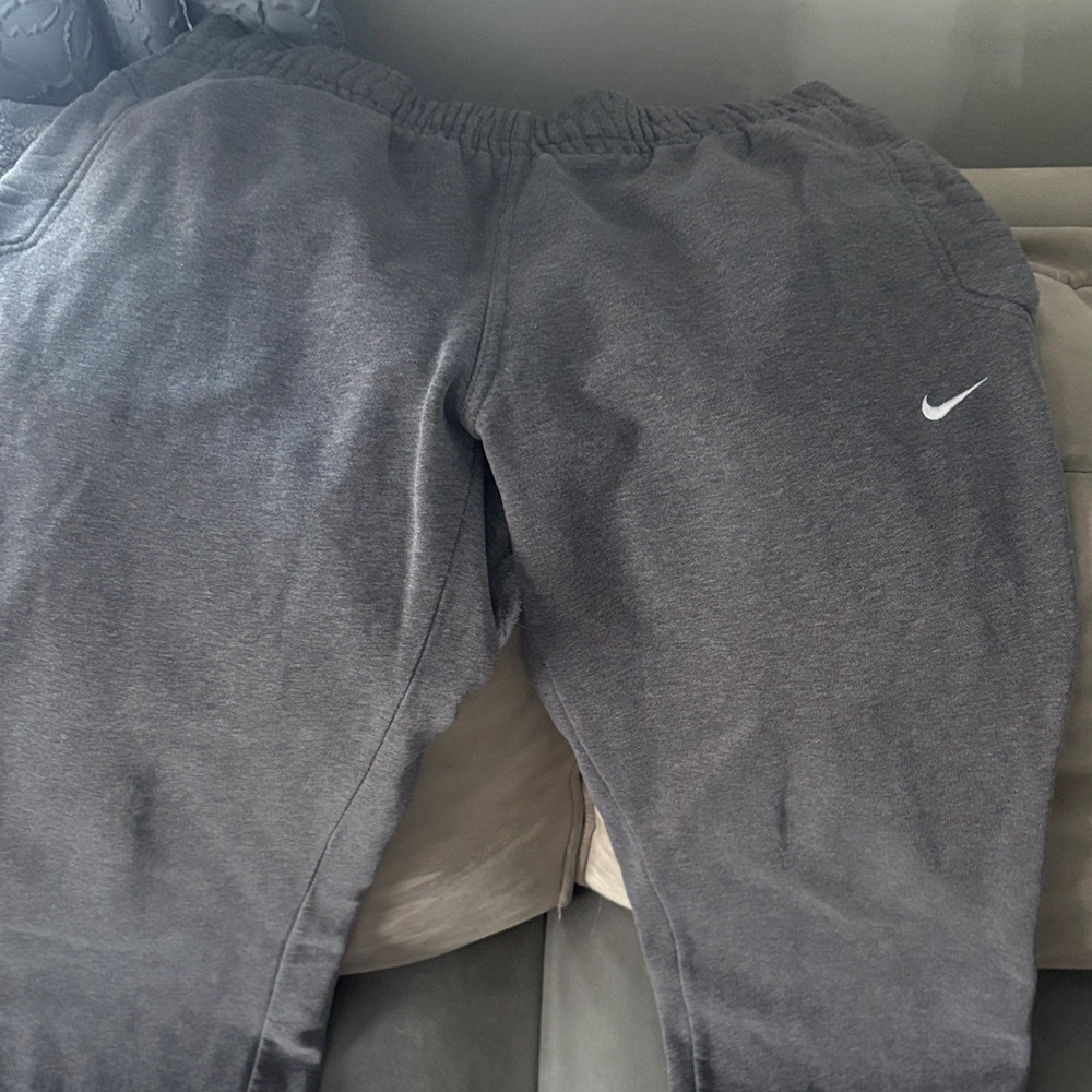 Nike Charcoal Joggers with White Logo